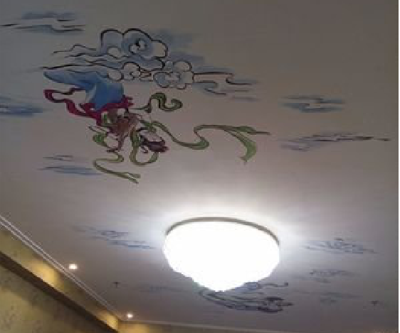  剑河如何快速绘制天花板上的手绘墙？